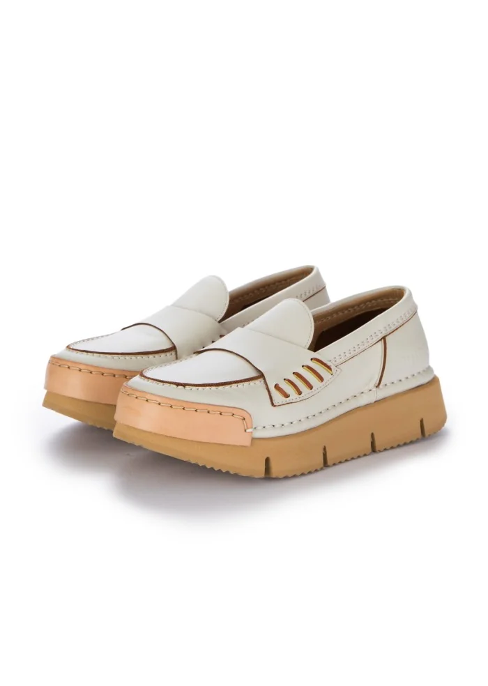 BNG REAL SHOES | MOCASSINI LA PENNY HIGH BIANCO Smaltimento dello stoccaggio