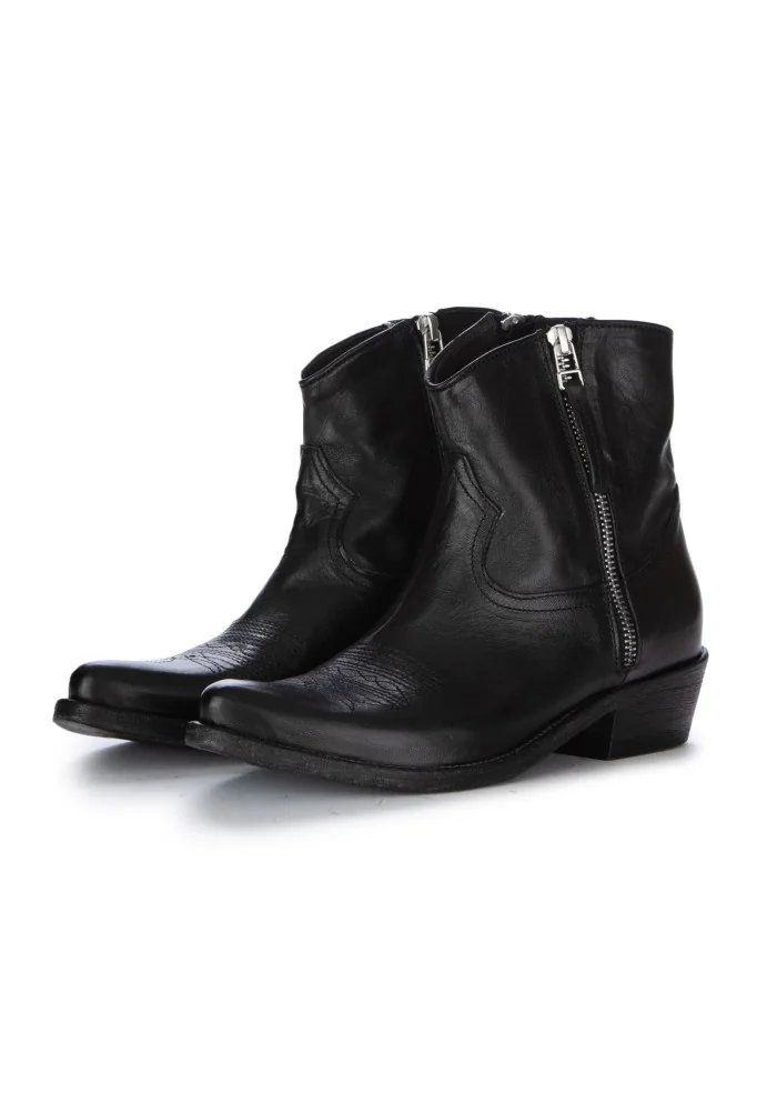 KEEP | STIVALETTI TEXANI CALIF CUOIO NERO Rilascio limitato