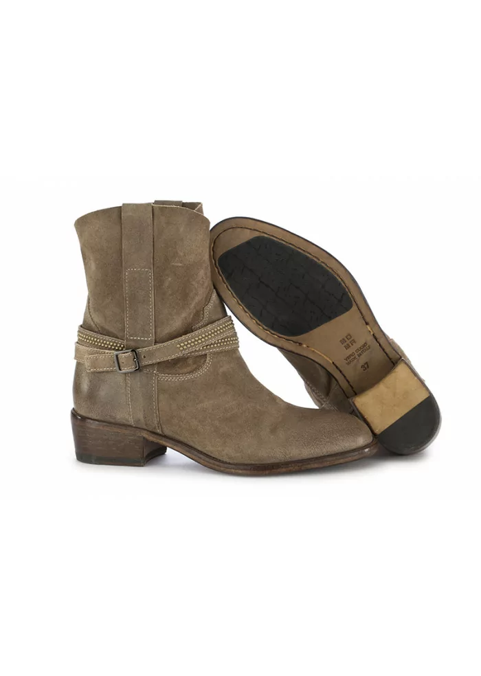 MOMA | STIVALI DONNA TACCO 4CM SCAMOSCIATO GRIGIO Italia