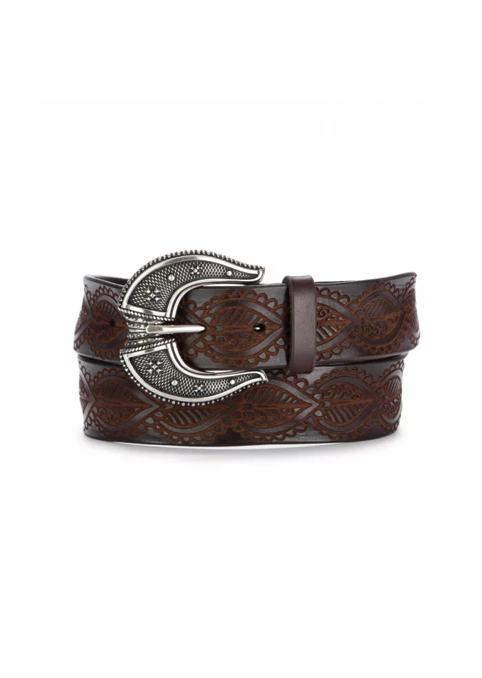 ORCIANI | CINTURA HENNÉ CUOIO MARRONE SCURO Latest fashion