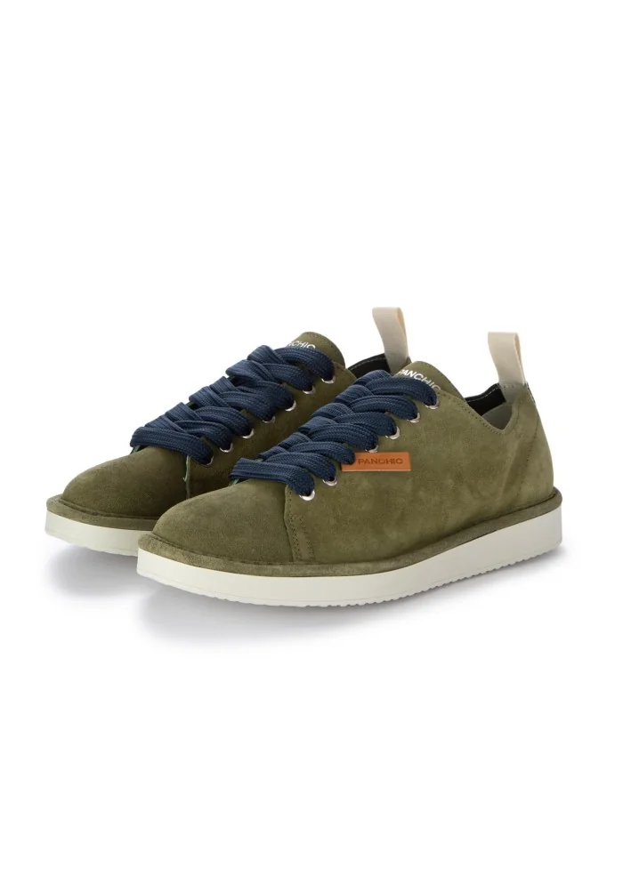 PANCHIC | SNEAKERS CAMOSCIO VERDE BLU Offerta