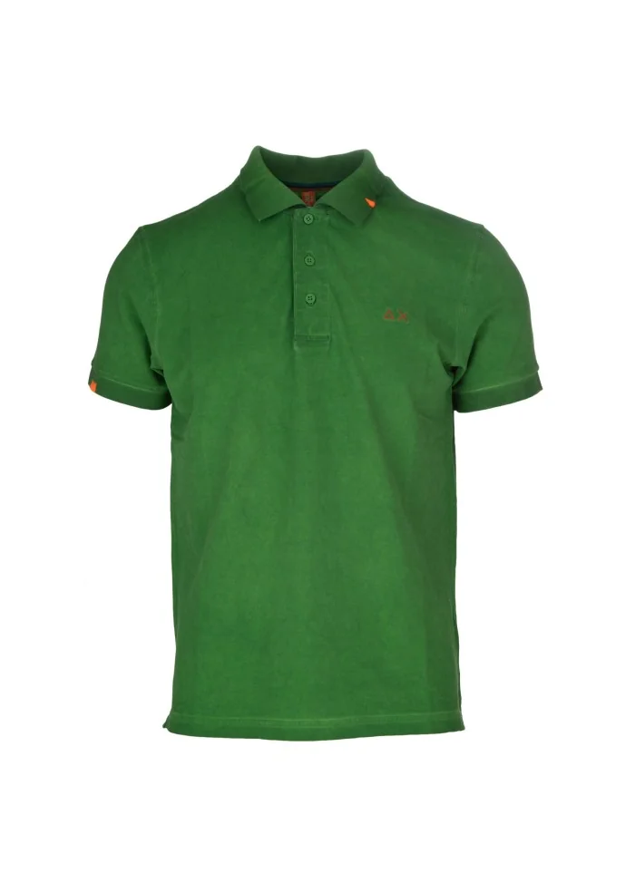 SUN68 | POLO SPECIAL DYES VERDE Liquidazione