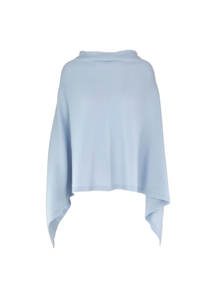 CASHMERE ISLAND | PONCHO SORRENTO AZZURRO CIELO Sconto di tempo limitato