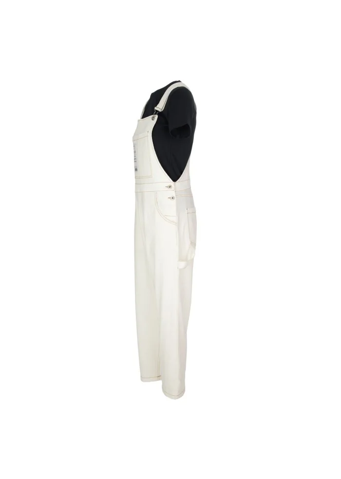 NOUMENO CONCEPT | SALOPETTE COTONE BIANCO PANNA Vendita calda