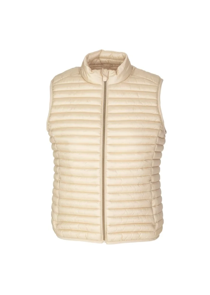 SAVE THE DUCK | GILET IRIS18 ARABELLA BEIGE Promozione temporanea