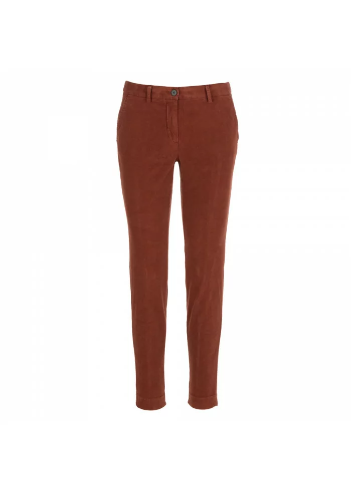 MASON'S | PANTALONI DONNA NEW YORK STRETCH TERRACOTTA Vendita