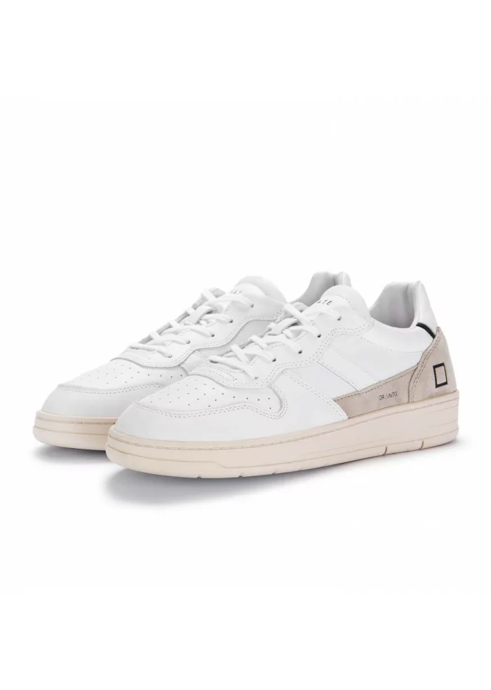D.A.T.E. | SNEAKERS COURT 2.0 VINTAGE BIANCO BEIGE Grande vendita