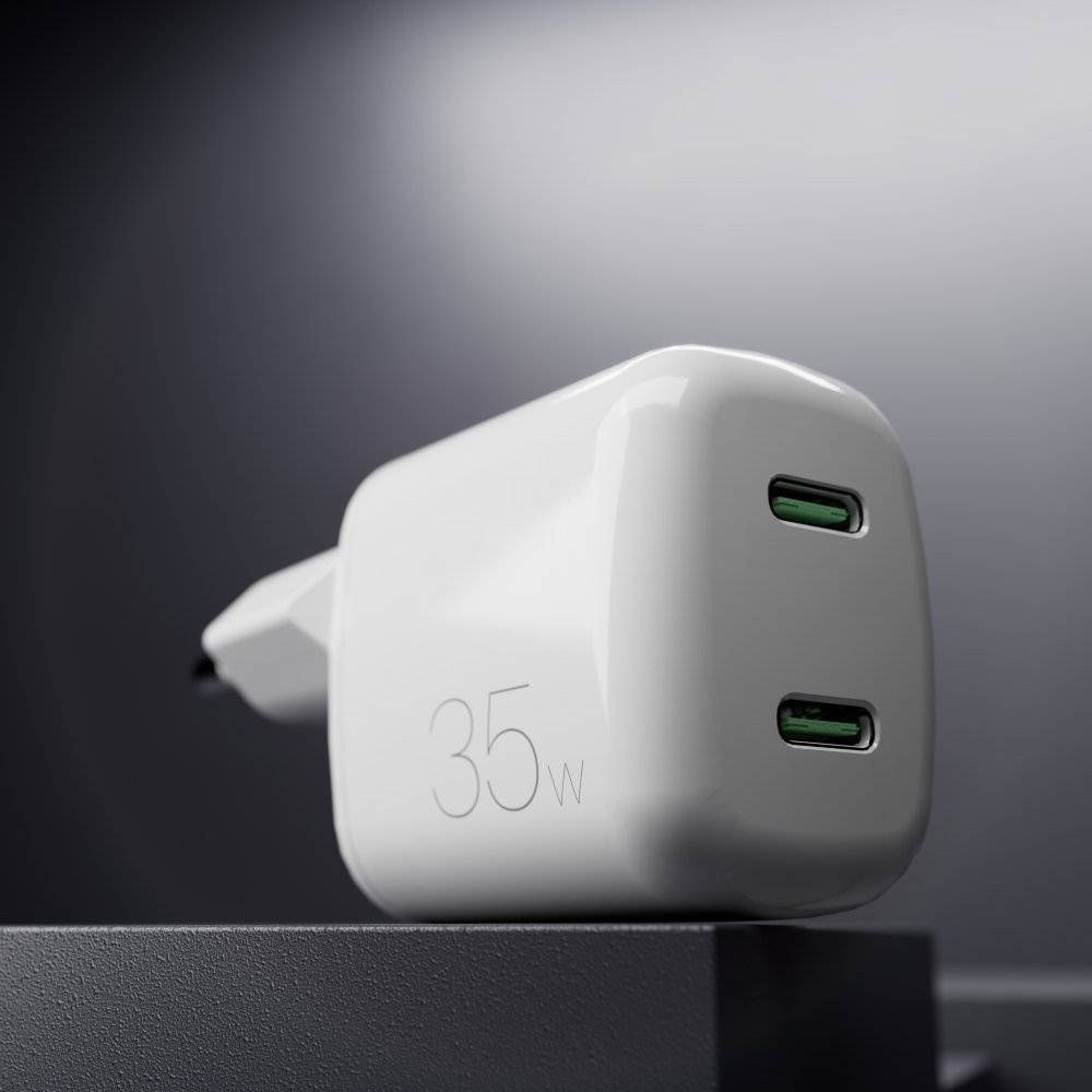 Puro Caricabatterie da parete MiniPro 35W due porte USB-C – tecnologia GAN Nuova