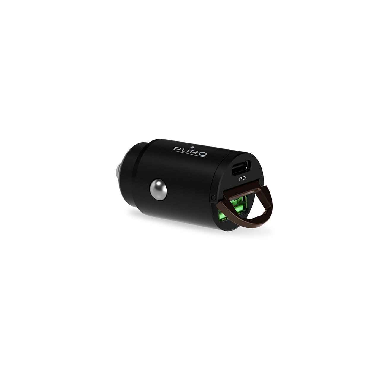 Puro Mini Carica Batterie da Auto “Bullet” USB-C e USB-A Fast Charging e Power Delivery 30W 2025