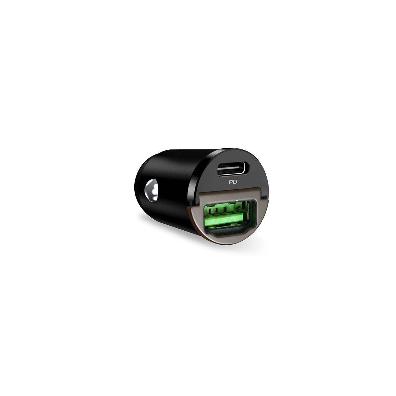 Puro Mini Carica Batterie da Auto “Bullet” USB-C e USB-A Fast Charging e Power Delivery 30W 2025
