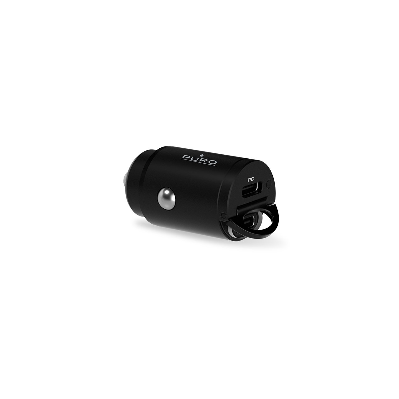 Puro Mini Carica Batterie da Auto “Bullet” 2 porte USB-C Fast Charging e Power Delivery 30W In Linea