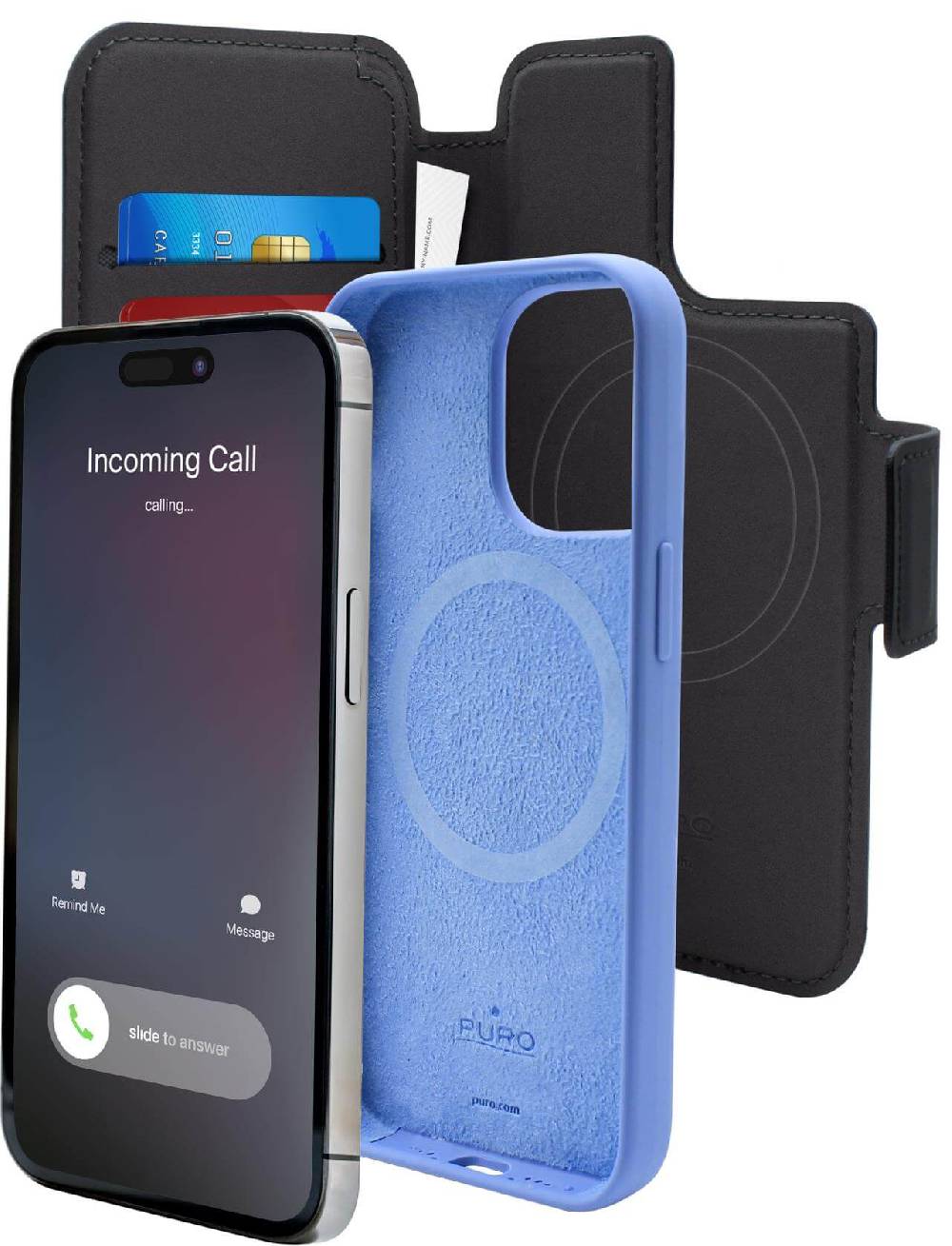 Puro Custodia magnetica Folio per iPhone 13 Pro e iPhone 14 Pro compatibile con tecnologia MagSafe Negozio