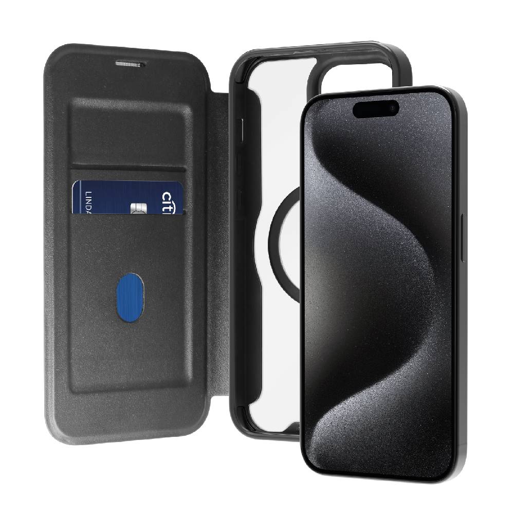 Puro Custodia Book Mag per iPhone 15 Vendita Economica
