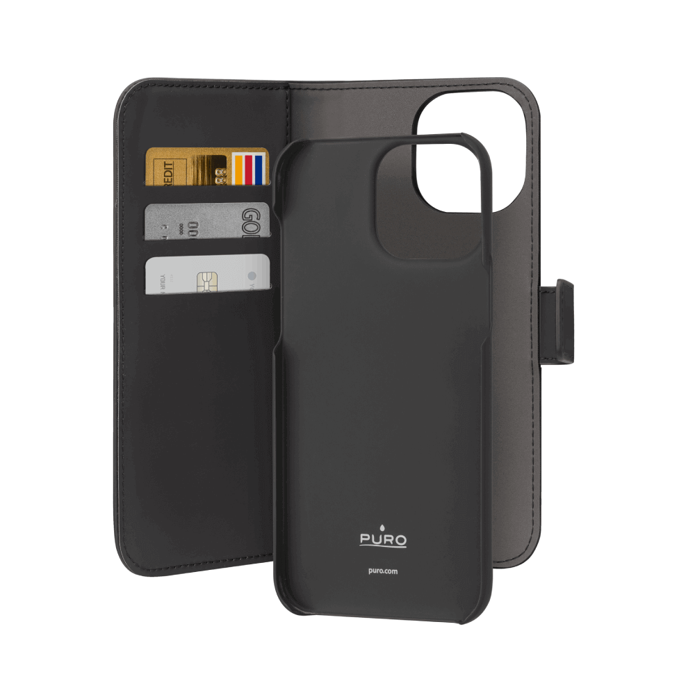 Puro Custodia Wallet Detachable per iPhone 15 In Saldo