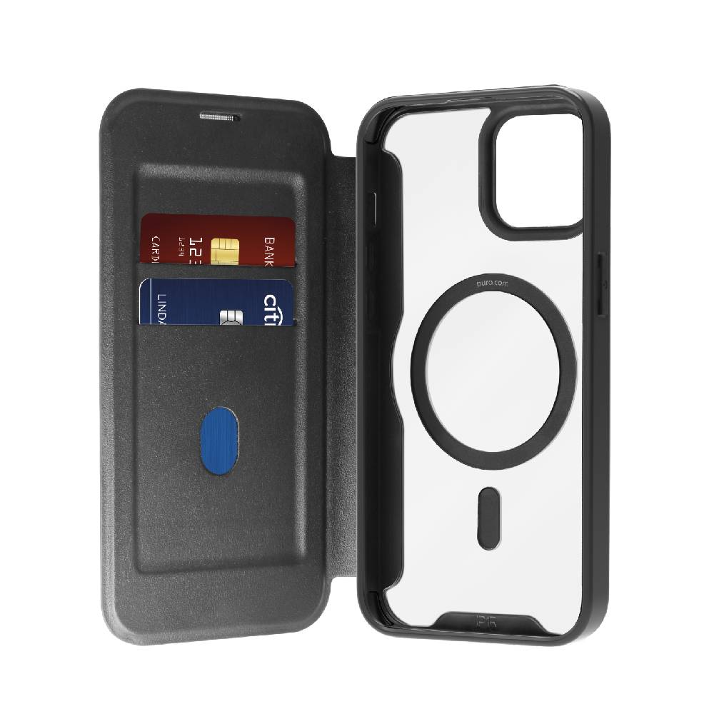 Puro Custodia Book Mag per iPhone 15 Plus 2025