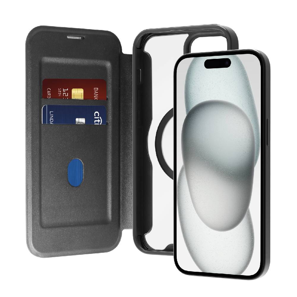 Puro Custodia Book Mag per iPhone 15 Plus 2025