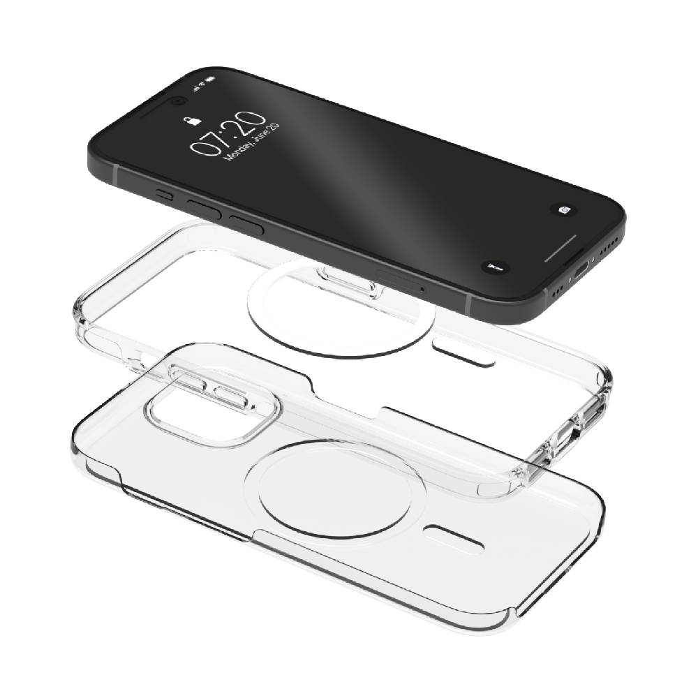 Puro Cover Impact Clear D3O® Bio per iPhone 15 Plus Italia