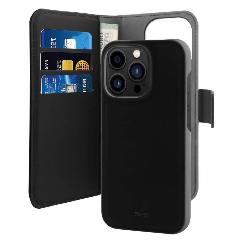 Puro Custodia Wallet Detachable 2 in 1 per iPhone 14 Pro