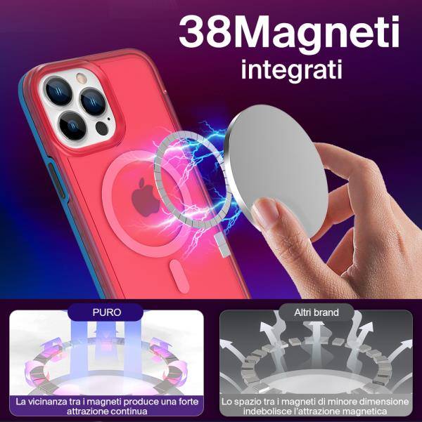 Puro Cover Impact Mag per iPhone 13 I Più Venduti