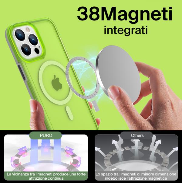 Puro Cover Impact Mag per iPhone 12 e 12 Pro Pezzi Unici