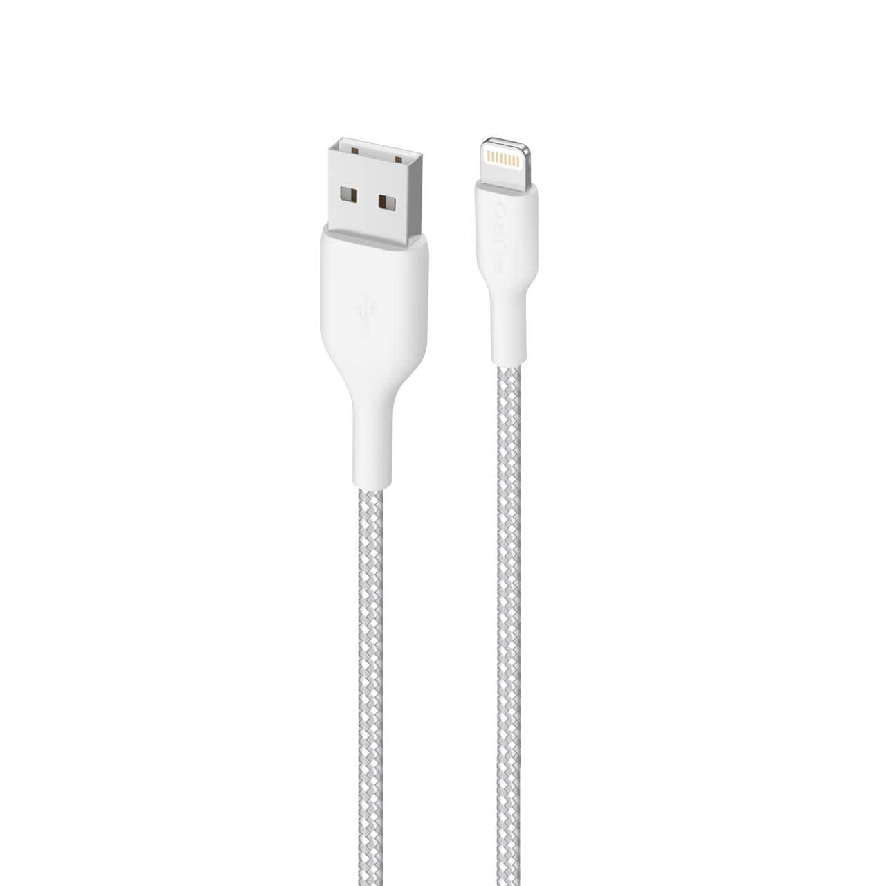 Puro Cavo di ricarica e sincronizzazione Fabric Ultra-Strong 12W da USB-A a Lightning 1,2 metri Nuova