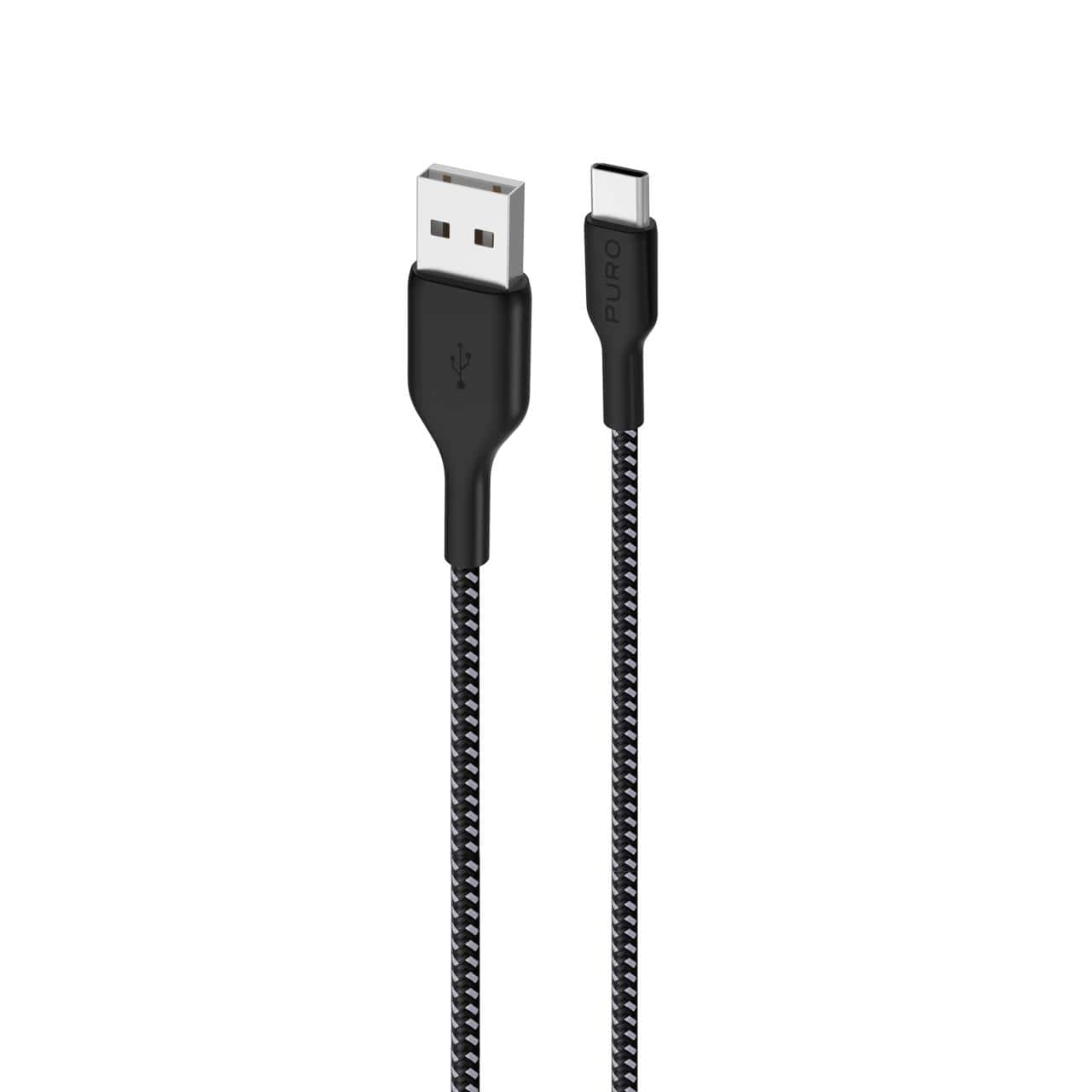 Puro Cavo di ricarica e sincronizzazione Fabric Ultra-Strong 30W da USB-A a USB-C 1,2 M Moda