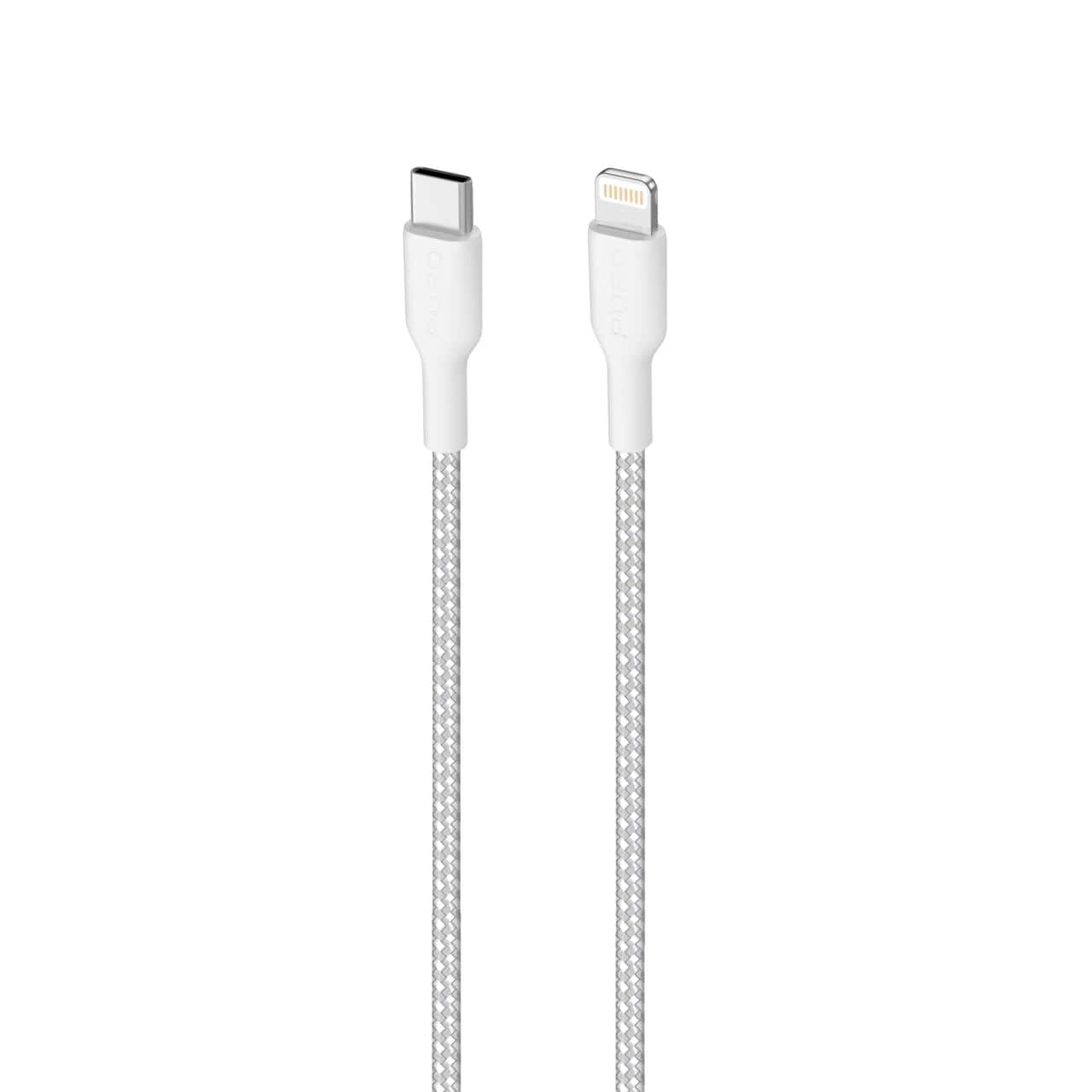 Puro Cavo di ricarica e sincronizzazione Fabric Ultra-Strong 20W da USB-C a Lightning 2 M Cyber Monday