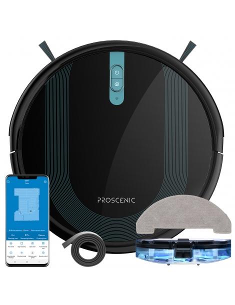 Proscenic 850T Robot Aspirapolvere e Lavapavimenti aspirazione 3000Pa - Nero Sostegno trimestrale