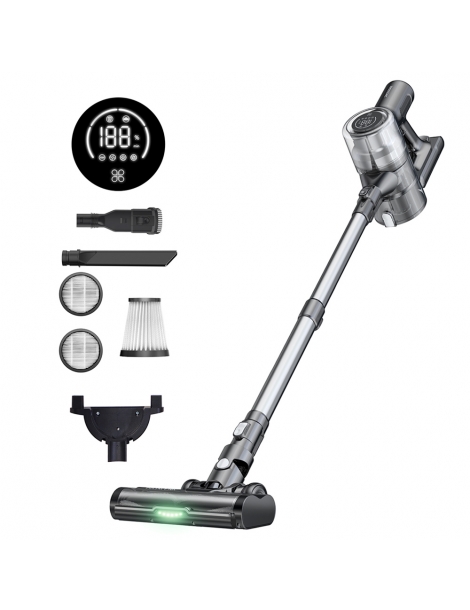 Proscenic P13 aspirapolvere senza Fili aspirazione 35Kpa aspirapolvere a bastone con luce verde display a LED Soddisfazione Garantita