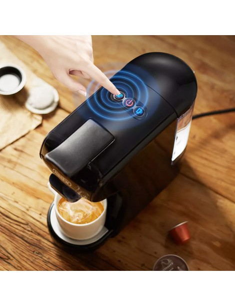 HiBREW H1A 1450W 19 bar Macchina per caffè espresso macchina per caffè caldo/freddo a capsule multiple 4 in 1 - Nero Promozione Limitata