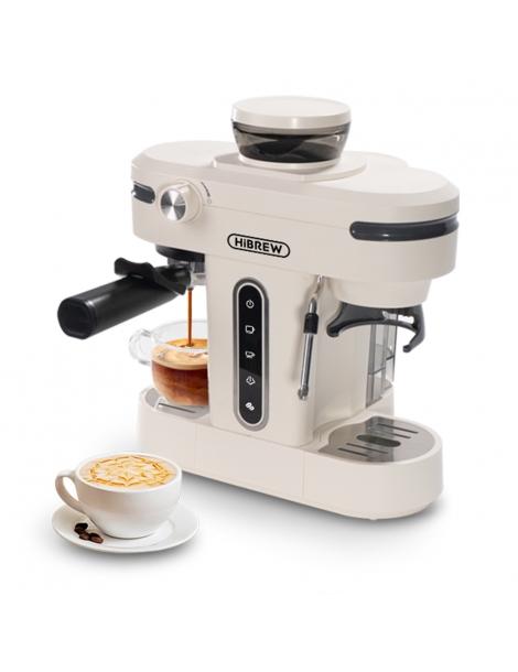 HiBREW H14 Macchina per caffè espresso 20 bar ad alta pressione impostazione macinacaffè a 15 marce - Beige