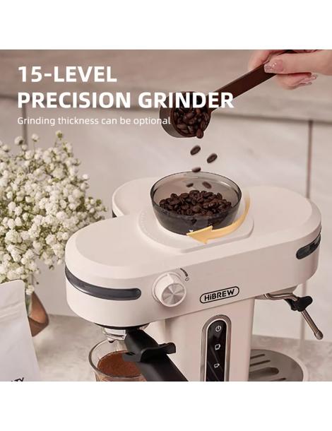 HiBREW H14 Macchina per caffè espresso 20 bar ad alta pressione impostazione macinacaffè a 15 marce - Beige Fino Al -60%
