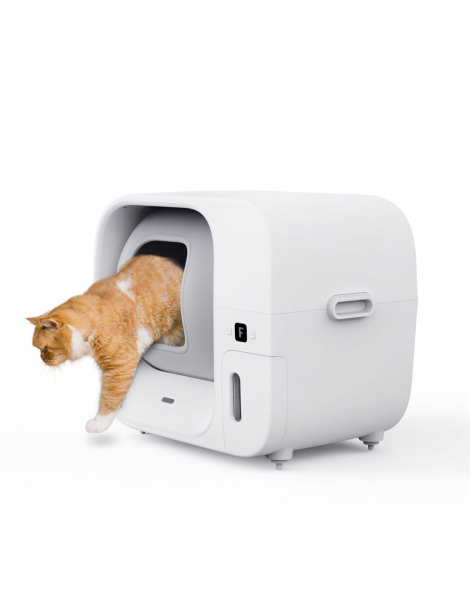 Furbulous Lettiera automatica per gatti con controllo tramite app 60 litri sicura per più gatti e con deodorante - Bianco Shopping Online