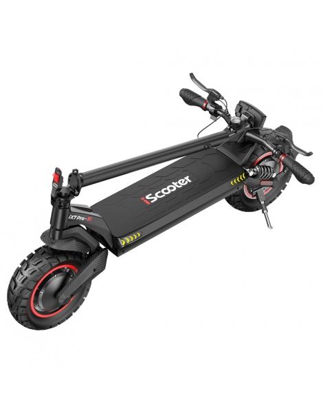iScooter iX7 Pro Scooter elettrico pieghevole motore da 2*1000W batteria da 48V 17.5Ah pneumatici da 10" Acquista Ora
