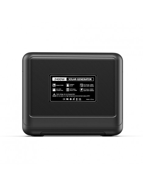 FOSSiBOT F2400 Centrale Elettrica Portatile da 2048Wh/2400W Ricarica Rapida in 1 5 Ore 16 Porte di Uscita - Nero 2025
