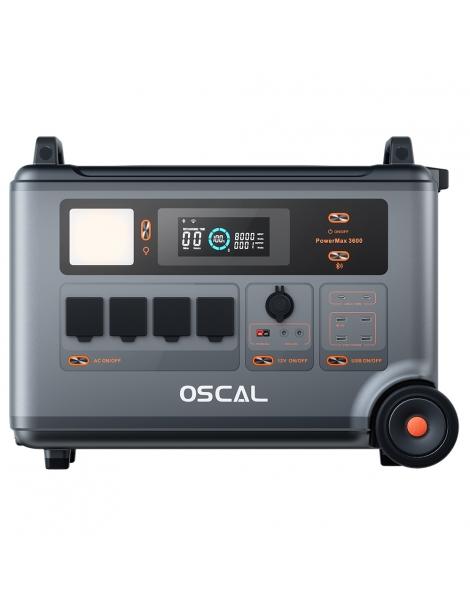 Oscal PowerMax 3600 Stazione di alimentazione robusta batteria LiFePO4 da 3600Wh a 57600Wh 14 uscite 2025