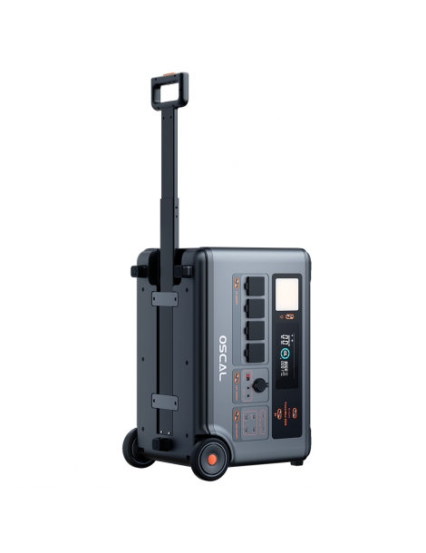 Oscal PowerMax 3600 Stazione di alimentazione robusta batteria LiFePO4 da 3600Wh a 57600Wh 14 uscite 2025