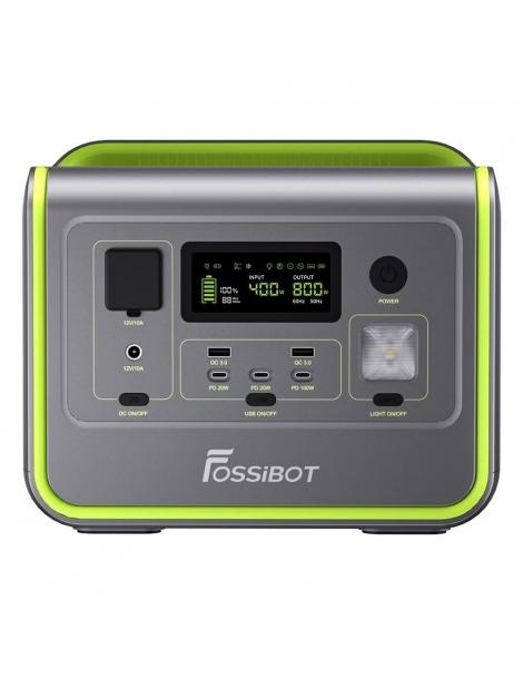 FOSSiBOT F800 Generatore Portatile Generatore Solare LiFePO4 da 512Wh - Verde Soddisfazione Garantita