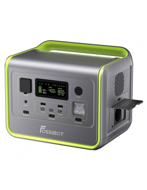 FOSSiBOT F800 Generatore Portatile Generatore Solare LiFePO4 da 512Wh - Verde Soddisfazione Garantita