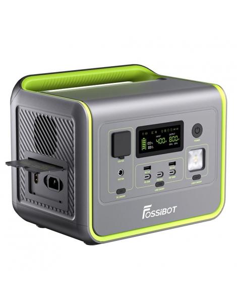 FOSSiBOT F800 Generatore Portatile Generatore Solare LiFePO4 da 512Wh - Verde Soddisfazione Garantita