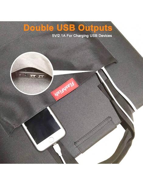 Flashfish SP 18V 100W Pannello Solare Portatile Doppio Caricatore Solare USB Pieghevole Acquista Ora