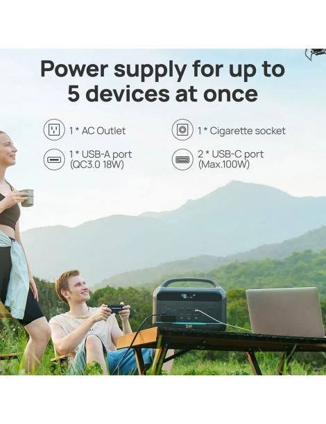 DaranEner NEO300 Pro Centrale Elettrica Portatile batteria LiFePO4 da 299Wh uscita 600W 5 porte 4 modalità LED Affare Del Giorno