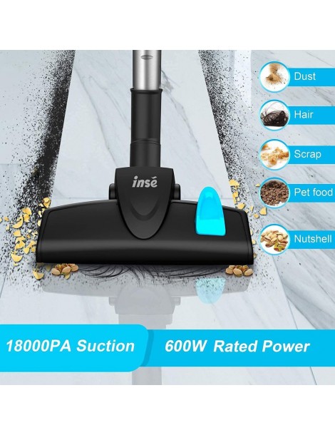 INSE I5 Aspirazione 18Kpa 600W Motore con filo Aspirapolvere portatile 1L Coppa polvere – Blu In Saldo