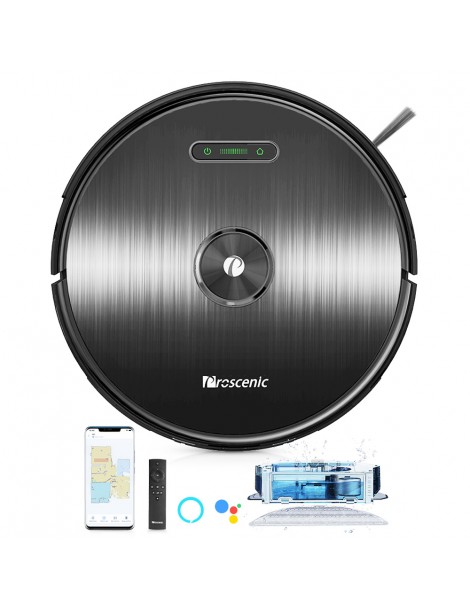 Proscenic M8 Robot Aspirapolvere con Navigazione Lidar 3 in 1 Aspiratore Robot e Mop con una Forte Aspirazione di 2700Pa Moda