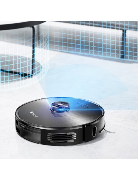Proscenic M8 Robot Aspirapolvere con Navigazione Lidar 3 in 1 Aspiratore Robot e Mop con una Forte Aspirazione di 2700Pa Moda