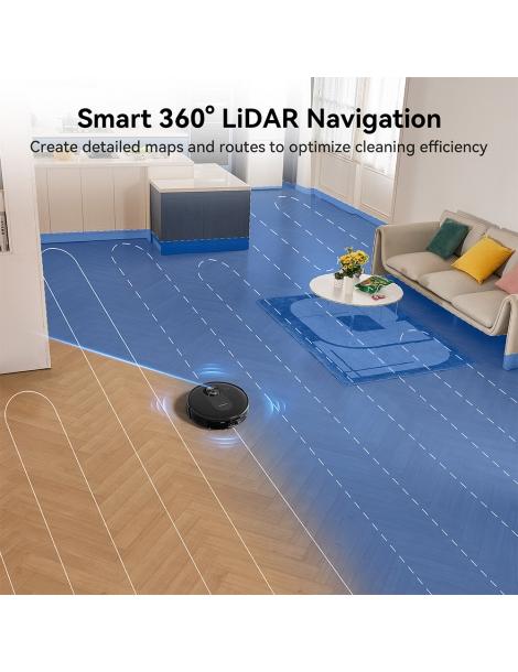 Proscenic Q8 Max Robot Aspirapolvere con Stazione di Svuotamento Automatico Aspirazione 4200Pa Soddisfazione Garantita