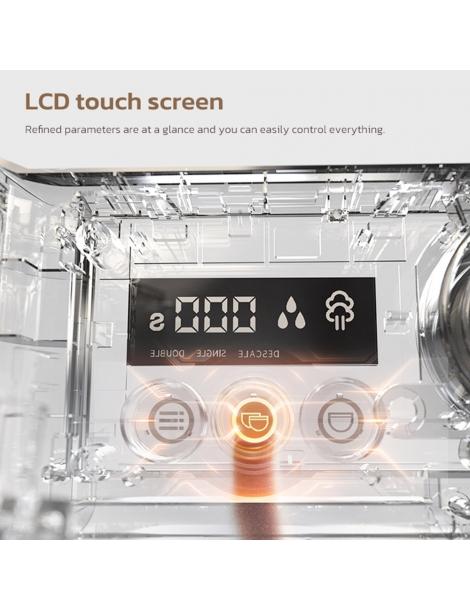 HiBREW H7A Macchina per caffè espresso 20 bar di pressione sistema a doppia caldaia macinino a 30 livelli Acquista Ora