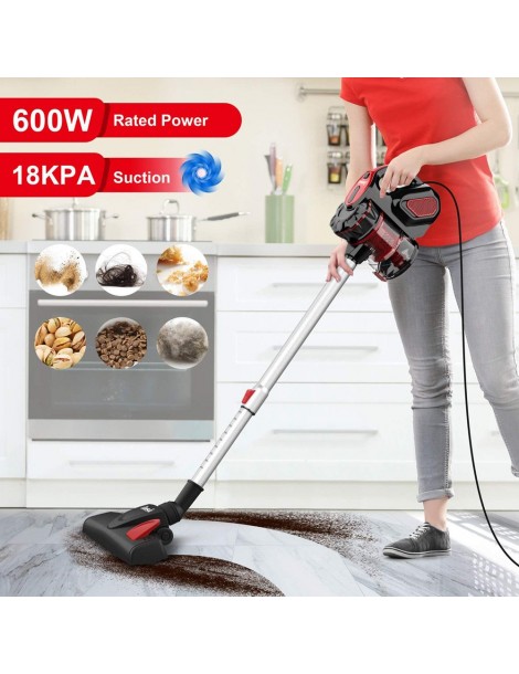 INSE I5 Aspirazione 18Kpa 600W Motore con filo Aspirapolvere portatile 1L Coppa polvere – Rosso Shopping Online