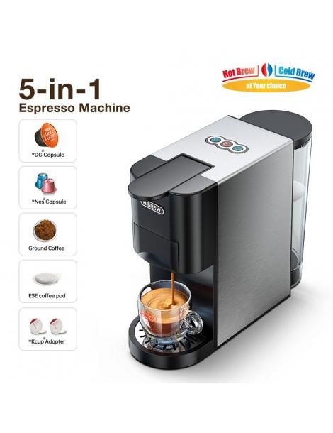 HiBREW H3A 5-in-1 Macchina da caffè 19 Bar di pressione modalità freddo/caldo serbatoio dell'acqua da 800 ml - argento Sconto