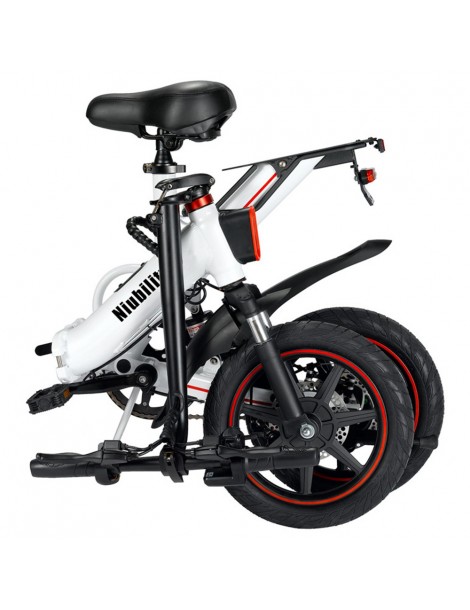 Niubility B14 14 pollici 400W Ciclomotore elettrico bicicletta pieghevole adatto alla città - Bianco Italia